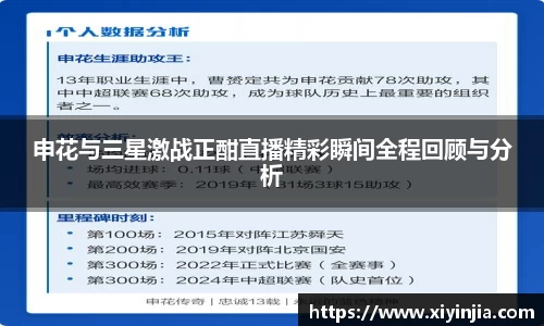 申花与三星激战正酣直播精彩瞬间全程回顾与分析
